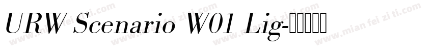 URW Scenario W01 Lig字体转换